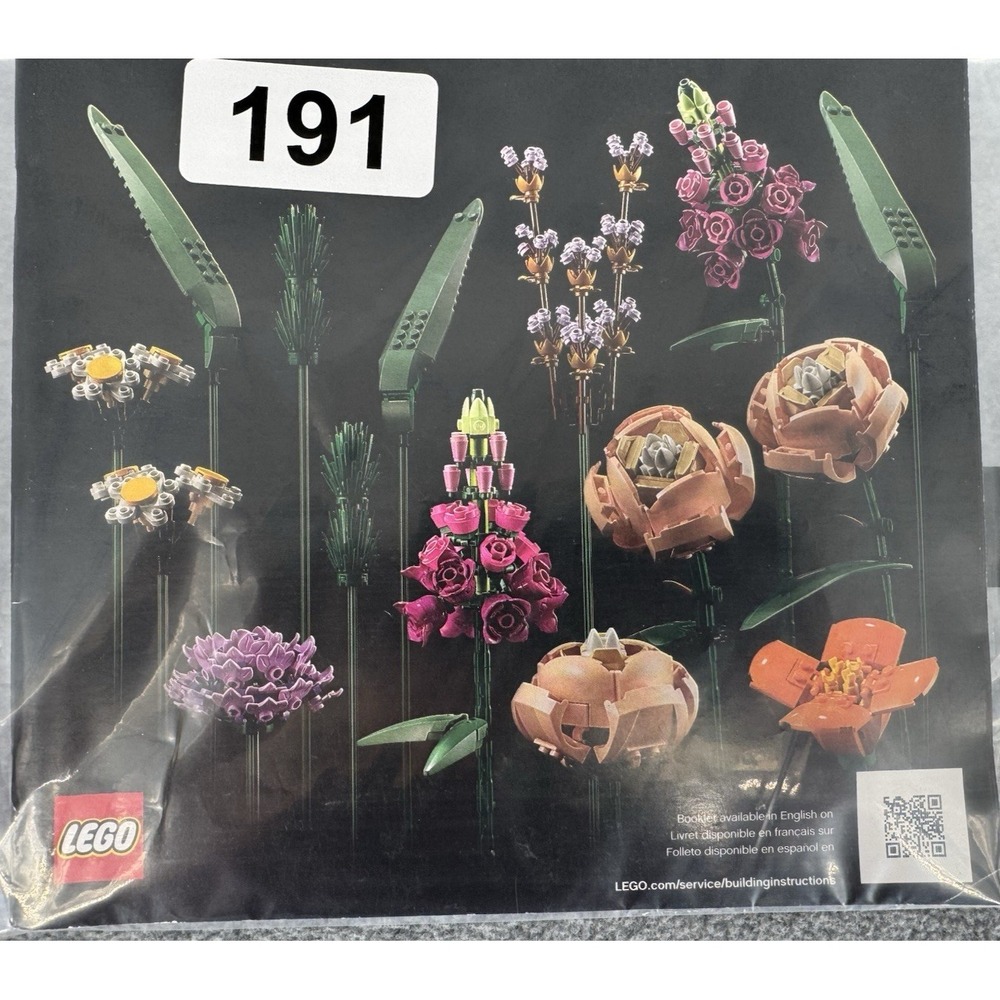 LEGO 10313 Botanical Collection Wildflower Bouquet Instruction Manual Book 1 OEM